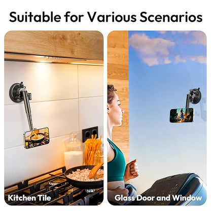 Ulanzi ZJ06 Magnetic Suction Cup Mount MagSafe iPhone Holder for Car & Filming