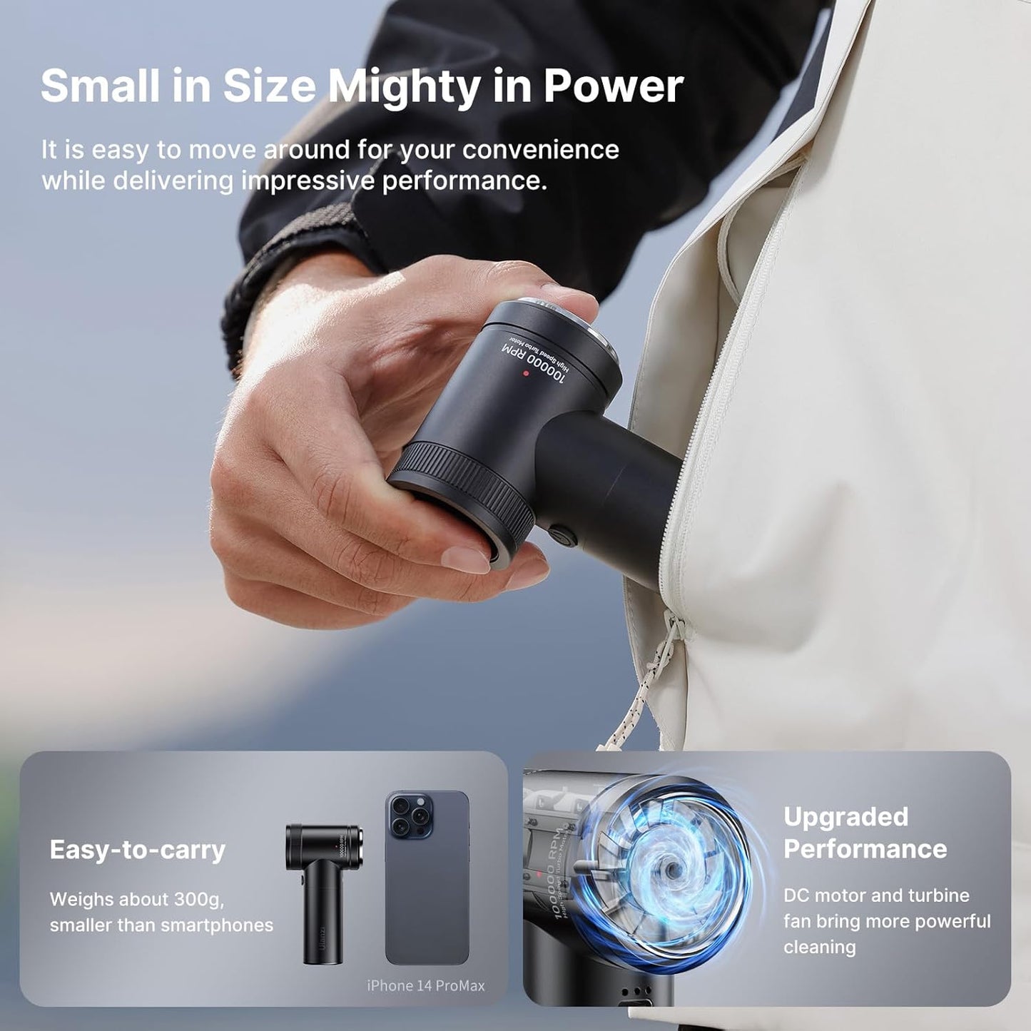 Ulanzi C023 Electric Air Duster & Vacuum Cleaner Kit