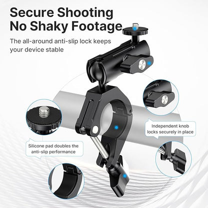 Ulanzi CM025 Bike & Motorcycle Handlebar Mount for Action Cameras