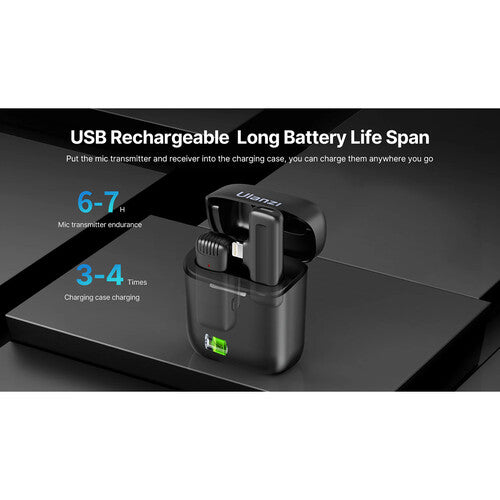 Ulanzi J11 Wireless Lavalier Microphone for iPhone/iPad