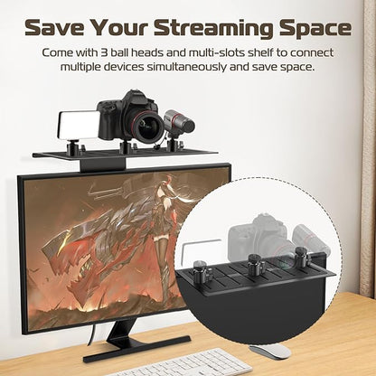 Ulanzi LS16 DSLR Monitor Top Shelf Clamp for VESA Arm & Desk Mounts