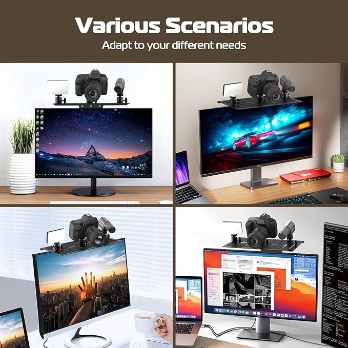 Ulanzi LS16 DSLR Monitor Top Shelf Clamp for VESA Arm & Desk Mounts