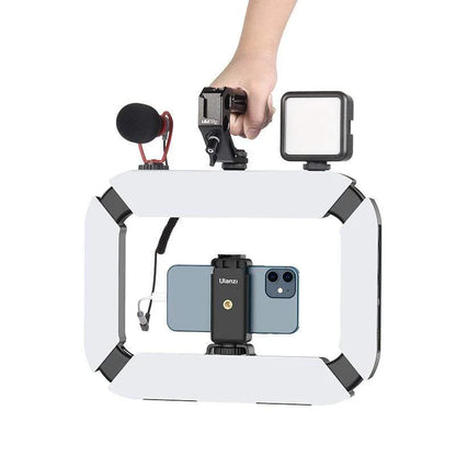 Ulanzi Smartphone Video Rig with Ring Light & Built-in Battery