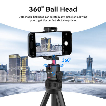 Ulanzi TT51 Portable Tripod Stand with 360Ã‚Â° Ball Head & Phone Holder