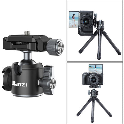 Ulanzi U-80L Ball Head with Side Cold Shoe & Arca QR