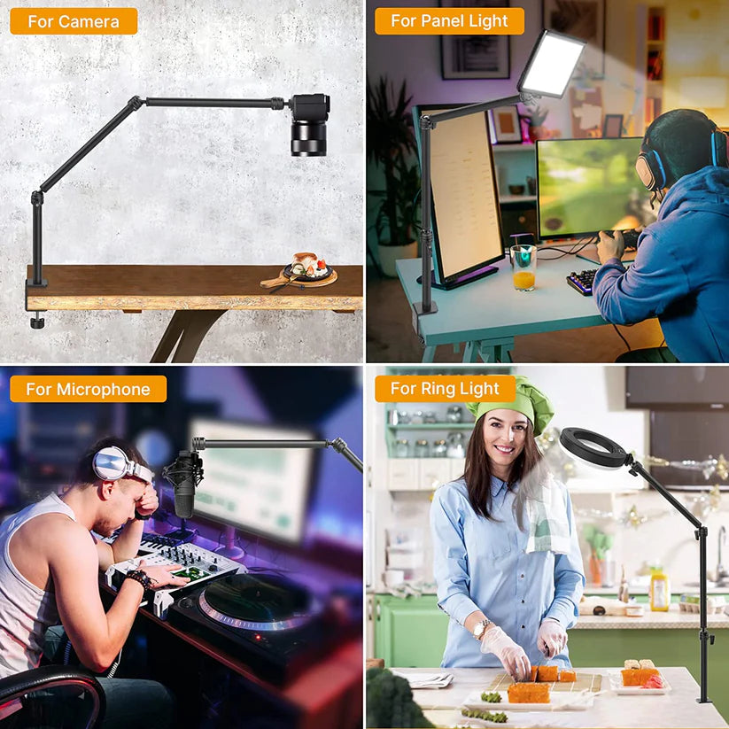VIJIM LS08 Flexible Overhead Camera Mount with Desk Clamp